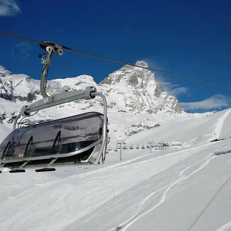 Skichaletcervinia 7p In Out Aan Piste Nr. 5 Uitzicht Matterhorn